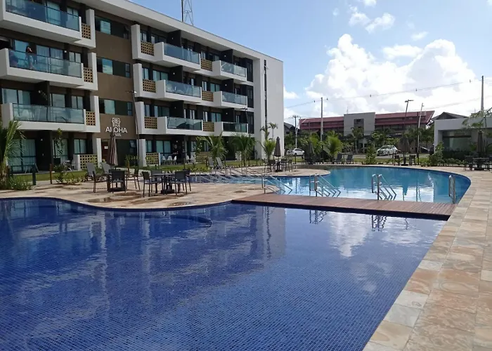 Flat ManaBeach06 com Vista para Piscina 300 metros da Paria de Muro Alto Porto de Galinhas